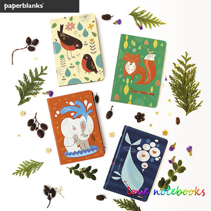 绝版paperblanks笔记本加拿大艺术家Tracy Walker特蕾西动物伙伴
