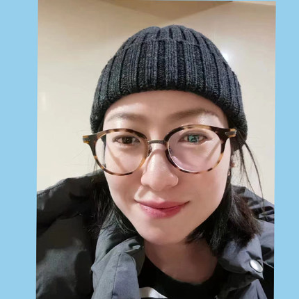 新款BV0126纯钛+板材椭圆形高度数男女复古眼镜框近视防蓝光眼镜