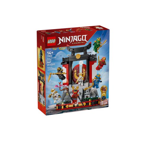 乐高幻影忍者系列71866 15周年纪念款忍者道场展示台积木玩具礼物