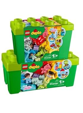 乐高得宝系列10914豪华缤纷桶大绿桶大颗粒10913积木玩具礼物