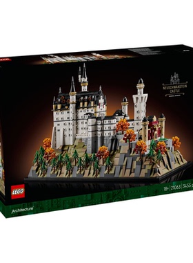 乐高21063Architecture 建筑系列新天鹅堡男生女孩儿益智拼搭积木
