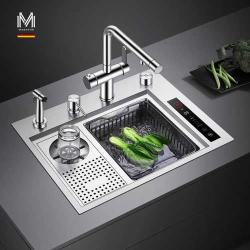 曼巴顿智能果蔬肉类厨房净化水槽