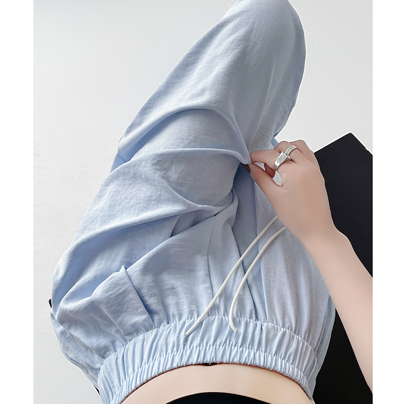 高腰懒惰风显瘦冰丝山本阔腿裤