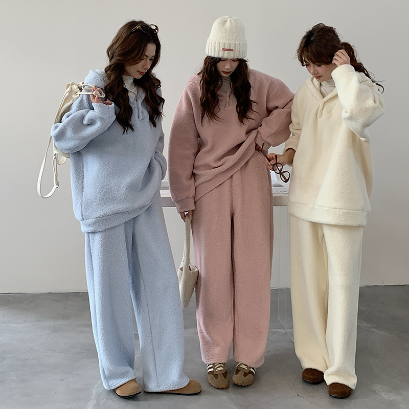 冬季穿搭一整套休闲时尚运动慵懒