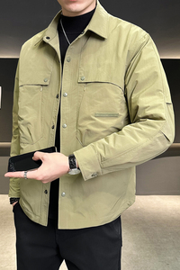二棉夹克男装加棉加厚外套冬装轻薄棉服男JK2296-P125图片