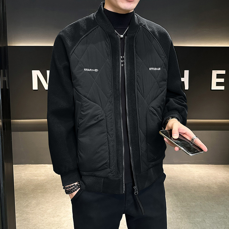 轻薄撞色拼接棉服棒球领保暖男士二棉夹克外套JK2291-P128,男装夹克,电商D236（原A051）