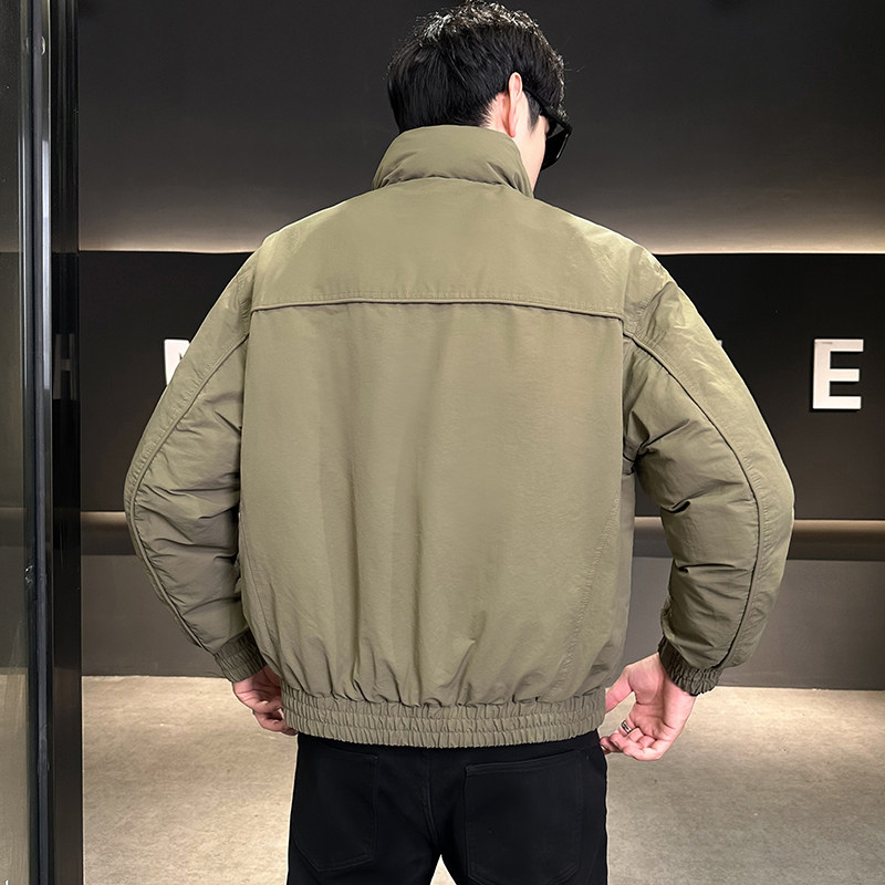 73棉27腈纶高品质80白鸭绒立领羽绒服男保暖外套YR798-P210,男装羽绒服,电商D236（原A051）