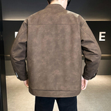 90白鸭绒美拉德PU皮衣冬季羽绒服男夹克外套YR789-P195，男装夹克，电商D236（原A051）