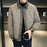 24秋冬季新款设计感轻薄羽绒服男假两件休闲夹克外套YR782-P185，男装夹克，电商D236（原A051）