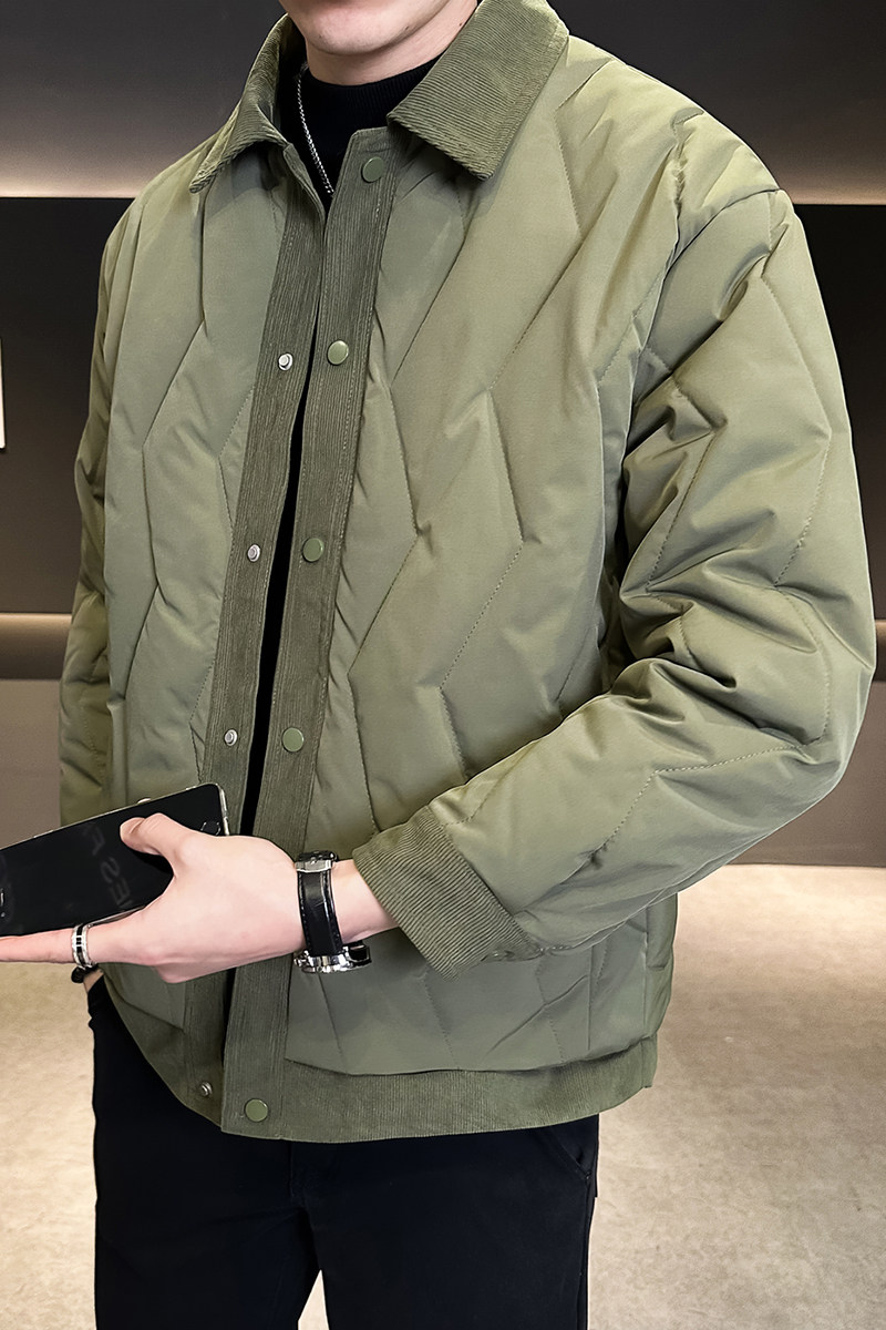 秋冬拼接假两件二棉夹克棉服绗线短款棉衣外套男2392-P115,男装夹克,电商D236（原A051）