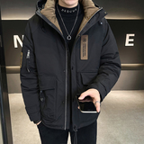 工装连帽羽绒服男装大码冬季外套YR210-P195，男装羽绒服，电商D236（原A051）