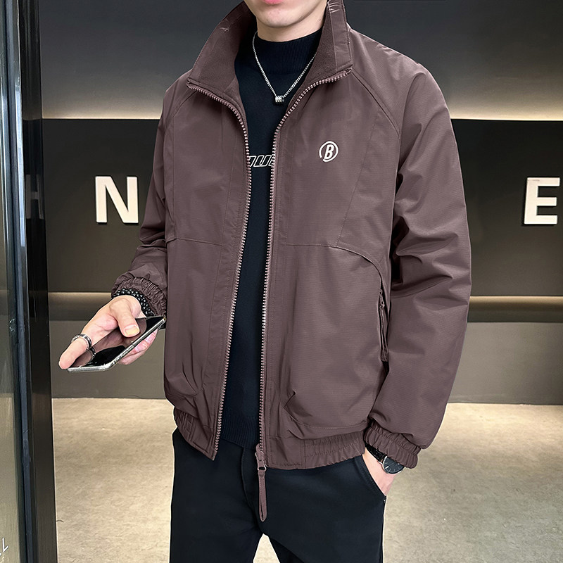 双面穿颗粒绒立领夹克外套男JK6626-P125图片