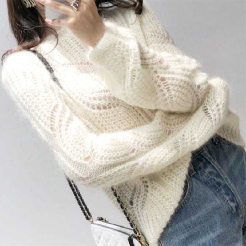 麻花气质复古马海毛外套头慵懒风