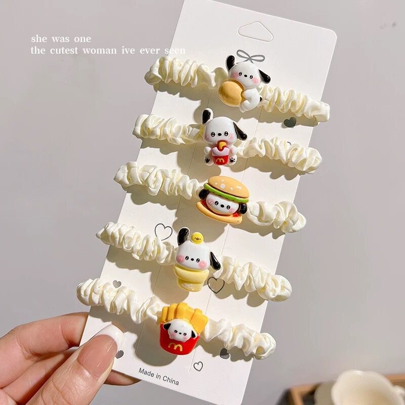 卡通可爱麦当劳打工帕恰狗发绳