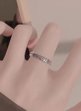 新款复古戒指女开口转运指树脂环