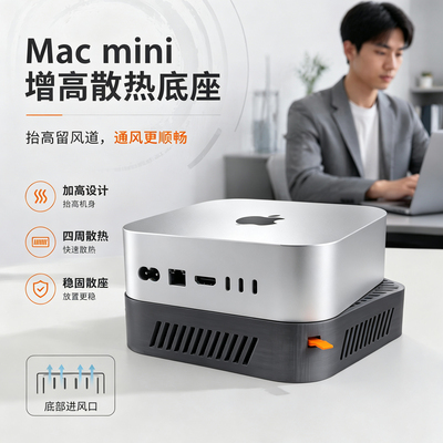 MacminiM4/M4Pro防尘增高支架