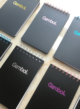 Gambol渡边DSA750螺旋装订本A7/50页记事本笔记本抄写本子 本册类