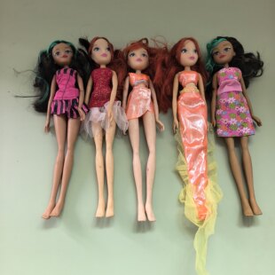 仿真娃娃魔法俏佳人1:6 衣服可脱可换可坐可躺 娃娃差不多30cm高