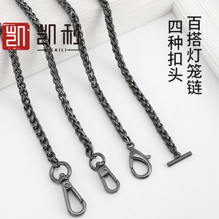 批发6mm黑色灯笼链条配件叁宅一生mini包包肩带改造包链子单买