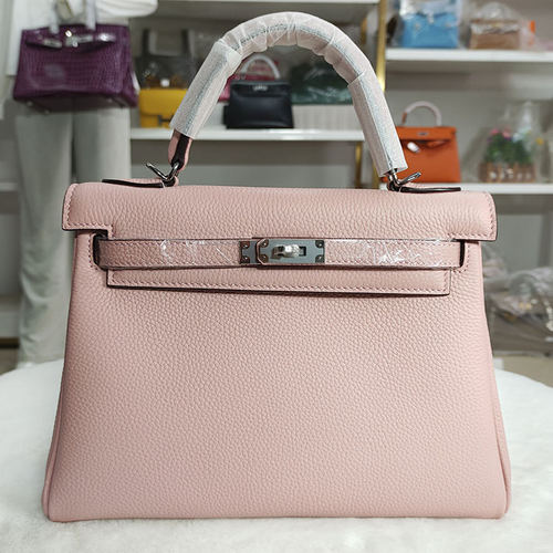 凯莉包荔枝纹Togo牛皮手提包女包