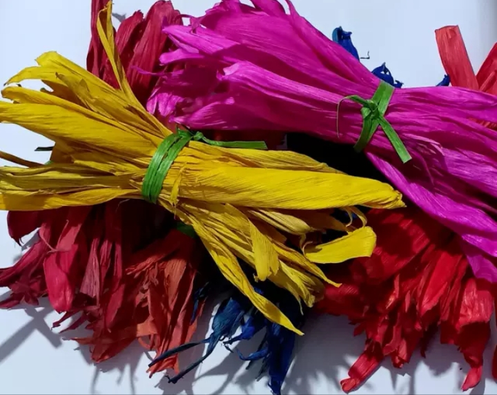 玉米皮材料手工作业DLV苞谷叶编织草编苞米