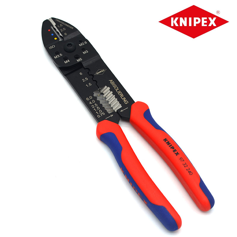 KNIPEX凯尼派克德国舒适手柄多功能剪切剥线简易型压接钳97系列