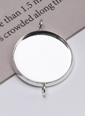 雅缤情侣黄铜镜面吊坠