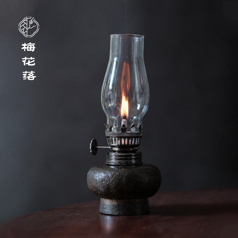 梅花落纯锡座酥油灯手作