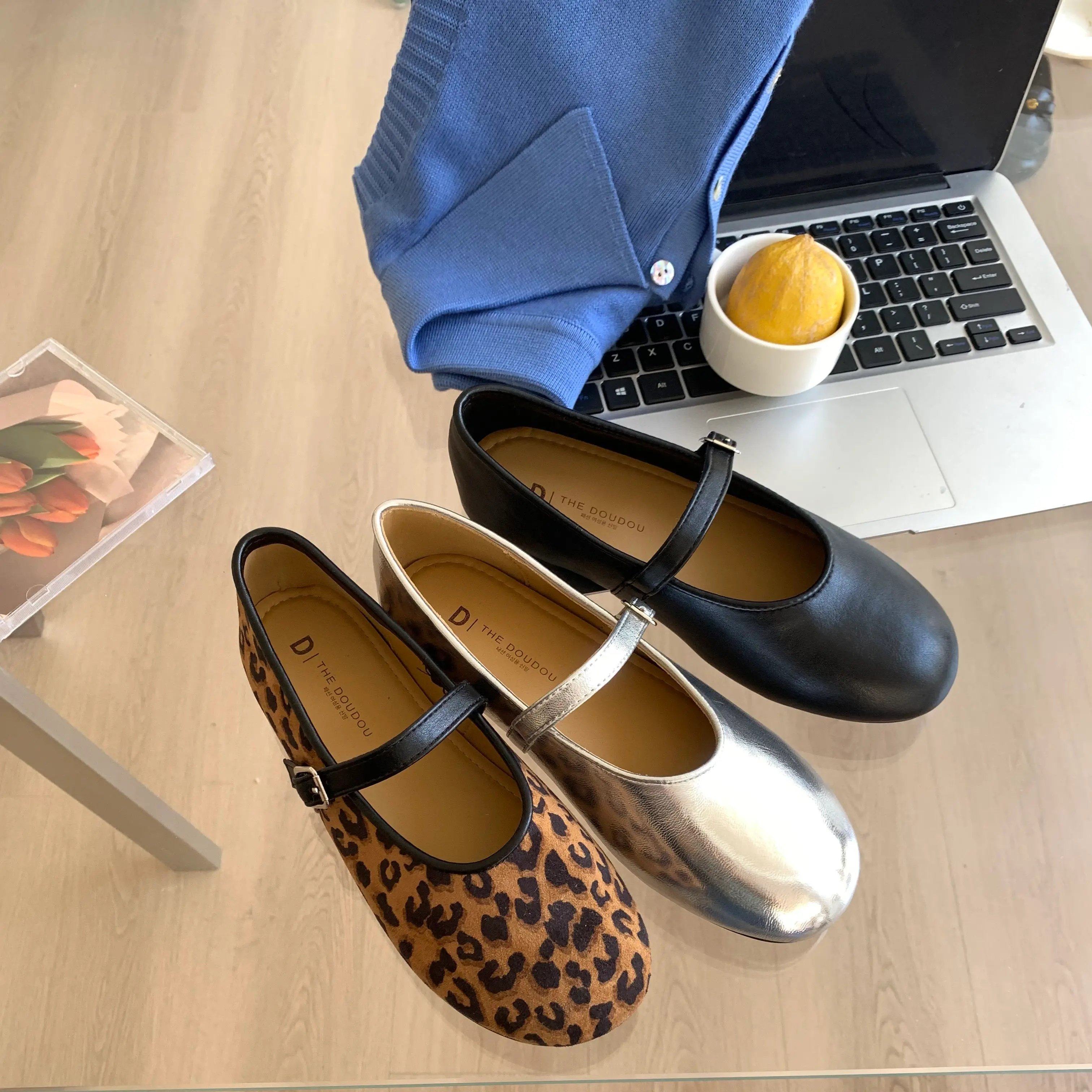 法式豹纹玛丽珍鞋女2026春季平底一字带百搭配裙子软底晚晚风单鞋,女鞋,浅口单鞋,淘宝优惠券,粉丝福利购,淘宝优惠卷