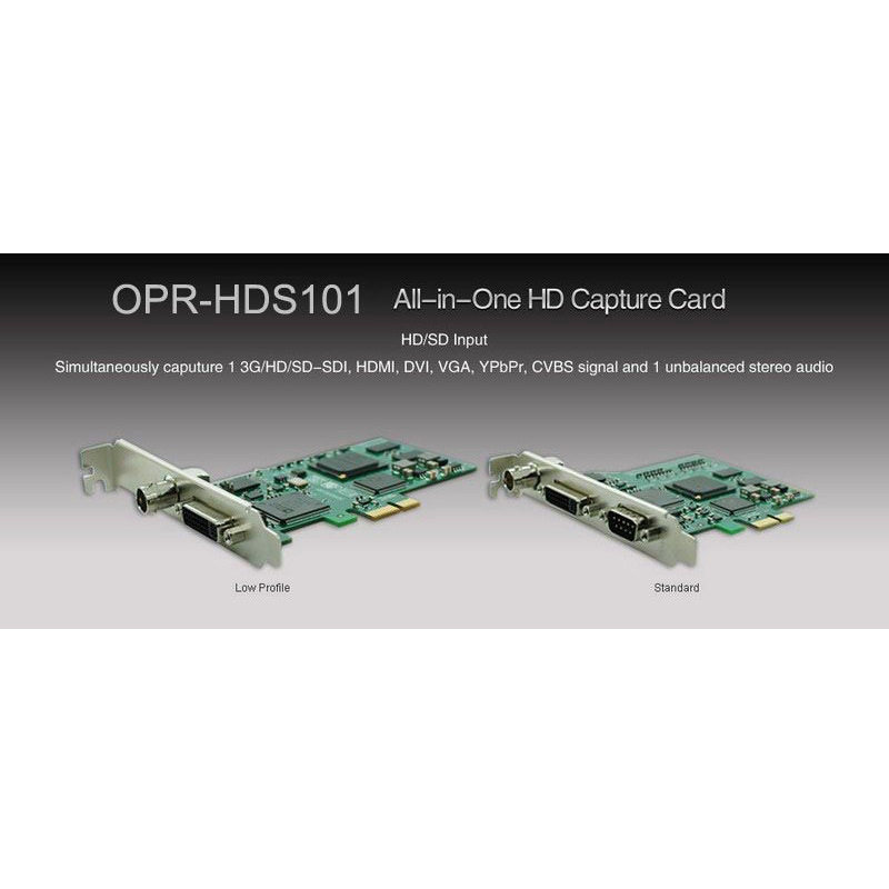 欧柏锐品牌OPR-HDS101万能采集卡HDMI/SDI//DVI/VGA多接口采集卡