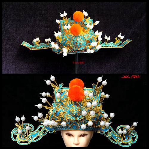 金雕王帽帅盔京剧太师演出2022