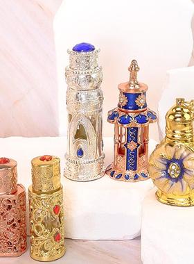3ml复古香水瓶迪拜香精瓶纹绣色料瓶埃及分装瓶沾涂瓶涂抹精油瓶
