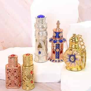 3ml复古香水瓶迪拜香精瓶纹绣色料瓶埃及分装瓶沾涂瓶涂抹精油瓶