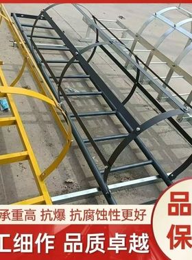 国标15J401深井镀锌安全爬梯基坑爬梯工地专用护笼爬梯护笼圈