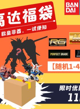 万代高达福袋盲盒PG/MG/RG/HG全新正版模型礼包生日礼物手办摆件