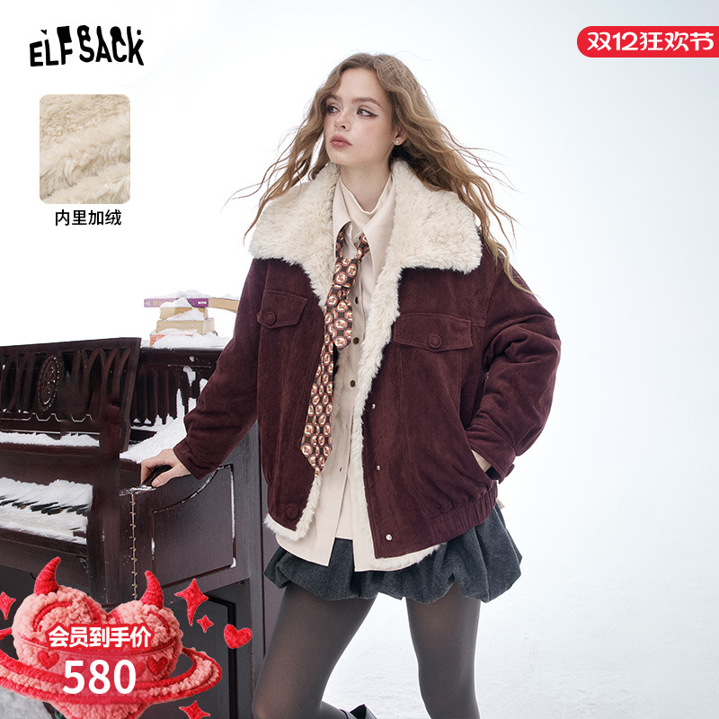 妖精的口袋【绛紫陷阱】毛呢外套