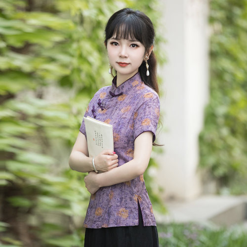 唐装女中国风改良旗袍上衣