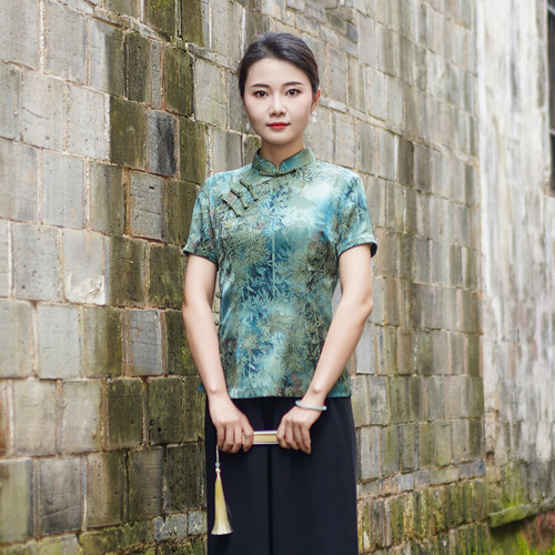 夏季新款唐装女中国风旗袍上衣
