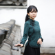 筠雅唐装 女装 女中国风改良旗袍上衣时尚 棉麻茶服高端洋气盘扣中式