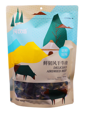 1号鲜韧风干牛肉干原味香辣五香