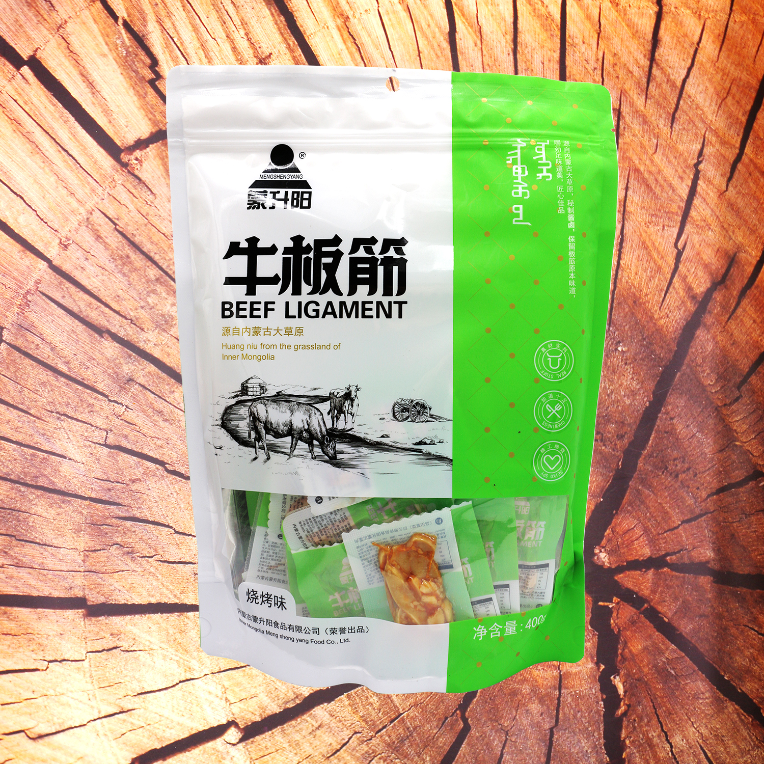 蒙升阳牛板筋烧烤味香辣味内蒙特产牛板筋休闲零食解馋办公室