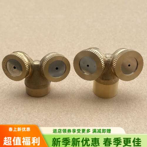 农用全铜雾化打药双孔喷头