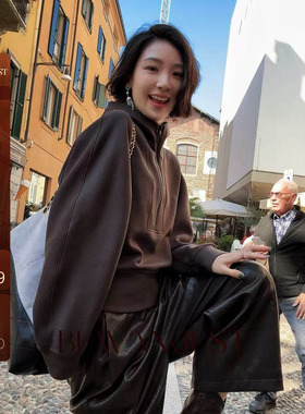 BUWANJUST 高定双面加厚挺阔抗起球连帽设计感卫衣 B2152