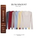 BUWANJUST高品定制山羊绒绵羊毛舒适高弹百搭鹅蛋针织打底衫 B2019