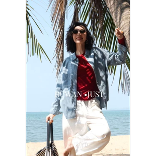 不晚BUWANJUST B1223 高品定制宽松休闲舒适牛仔衬衫