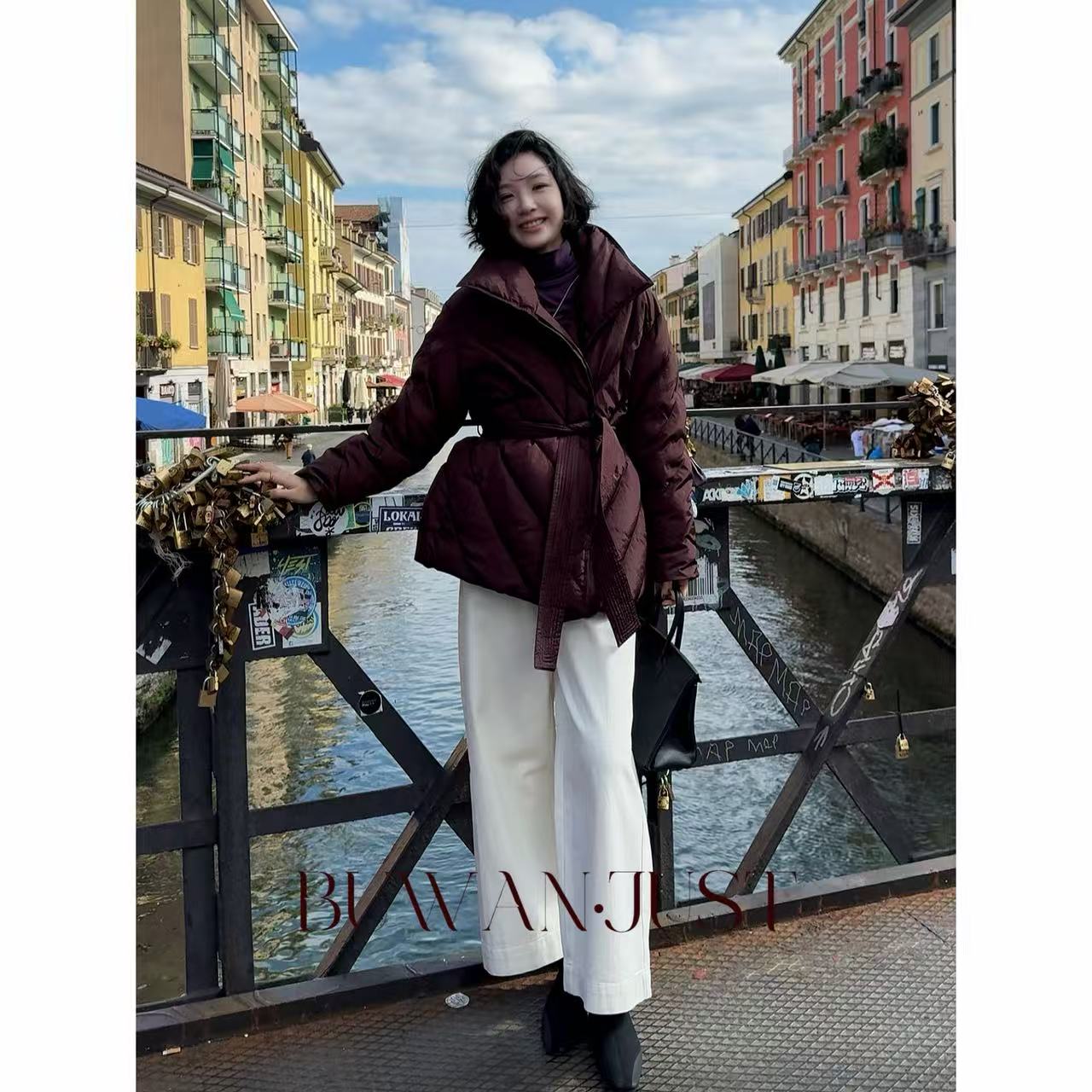 BUWANJUST【紫气东来】高品高蓬松饱暖90绒大翻领羽绒服 B2237