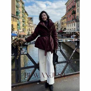 BUWANJUST【紫气东来】高品高蓬松饱暖90绒大翻领羽绒服 B2237