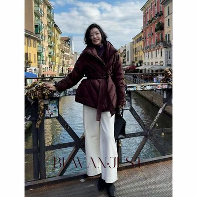 BUWANJUST【紫气东来】高品高蓬松饱暖90绒大翻领羽绒服 B2237