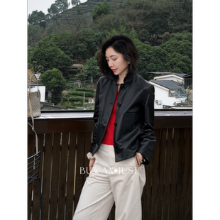 BUWANJUST 高品定制满分绵羊皮柔软舒适高级感夹克B1958 顶奢