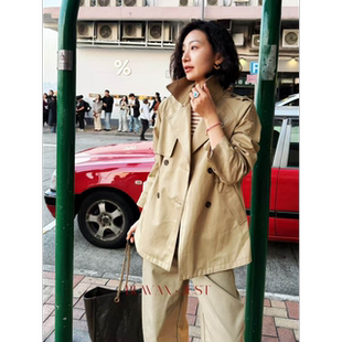 BUWANJUST高定早春新品细节满满舒适实穿可收腰一手长风衣B2602